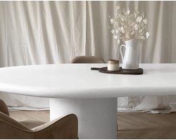 Beton Ciré Compleet tafel set, kleur # 15 ivory