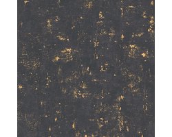 BETONLOOK BEHANG | Industrieel - zwart goud - A.S. Création Trendwall