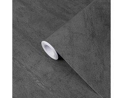 betonlook Plakfolie behang,zelfklevende folie 90 x 500 cm decoratiefolie, meubelfolie in beton steen-lookdecoratiefolie,tegels meubelfolie voor meubels keuken deur waterdichte