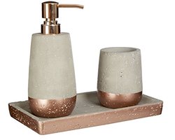 Betonnen Badkamerlade met Koper Afwerking - 14 x 25 x 3 cm