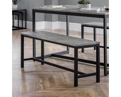 Betonnen Bank - Zitbank - Eetkamer - Betoneffect Afwerking - 110 x 36 x 45 cm - Grijs