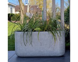 Betonnen bloembak rechthoek Odin M (90x29x45 cm) Grey | Voor buiten én binnen!