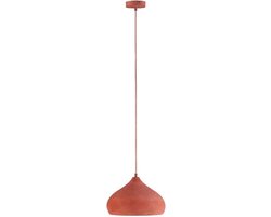Betonnen Hanglamp Terracotta voor Eetkamer en Woonkamer - Mediterrane Pendellamp