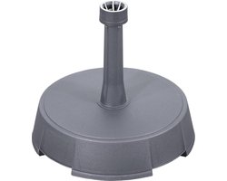 Betonnen parasolstandaard - antraciet - ca. 20 kg - voor tuin en terras parasolvoet op wielen