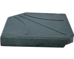 Betonnen plaat vierkant - 47x47cm - 25kg - Zwart - Voor zweefparasol