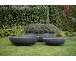Betonnen schaal Freya M Anthracite 70x70x20 cm | Voor buiten én binnen!