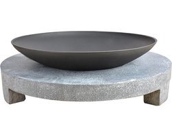 Betonnen Vuurschaal - Esschert Design - Vuurschaal - Graniet - Zwart