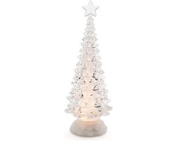 Betoverende Draaiende Glazen Kerstboom met LED-verlichting - Kerst decoratie - Konst Smide - Verlichting - Kerst versiering - Kerstboom - Betoverend - Decoratie