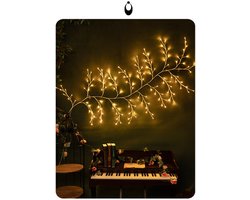 Betoverende Wilgentak-Lichtslinger – lamp – 2,3 meter Twinkelende Boomtak met Afstandsbediening – 144 LED-Slingerlampjes voor Wand – Slaapkamer – Woonkamer & Huisdecoratie – 1 Stuk