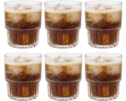 Betrahan Drinkglazen - Set van 6 - Glazen - Frisdrankglazen - Waterglazen - 260ML