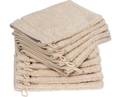 Betully ®- Deluxe Washandjes 10 stuks - 16*21 cm Natuur- %100 Turks Katoen - Natuur