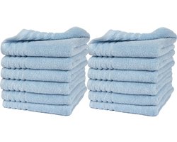 Betully ® - Handdoeken 50 x 100 cm - set van 10 - Hotelkwaliteit – Zware kwaliteit 500 g/m2 Luchtblauw