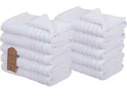 Betully ® Magti - Handdoeken 50 x 100 cm - set van 10 - Hotelkwaliteit – Zware kwaliteit 500 g/m2 Wit