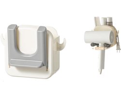 Beugel voor föhn - beugel - Föhnhouder Wandmontage - Föhn Houder – Badkamer Wandhouder - Haardrogerrek met Houder - Handig en Stijlvol