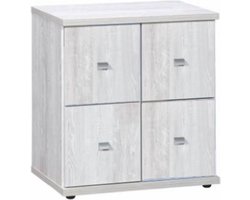 BEUK Opbergkast - Son - Licht Grijs Hout