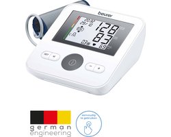 Beurer BM 27 Basic Bloeddrukmeter bovenarm - Aanbevolen door Hartstichting - Onregelmatige hartslag - Risico-indicator - Manchet-aanbreng controle - Manchet 22 tot 42 cm - Klinisch gevalideerd - Digitale Bloeddrukpas - 5 Jaar garantie