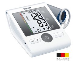 Beurer BM 28 Bloeddrukmeter bovenarm - BLOEDDRUKMETER VAN DE HARTSTICHTING - Rust indicator - Manchet positie controle - Manchet 22 tot 42 cm - Geschikt tijdens zwangerschap - 5 Jaar garantie
