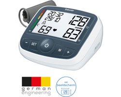 Beurer BM 40 Bloeddrukmeter bovenarm - Aanbevolen door Hartstichting - Incl. manchet 22-35 cm - Onregelmatige hartslag - Risico-indicator - XL display - Bekroond nauwkeurig - Incl. batterijen - 5 Jaar garantie