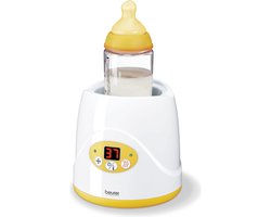 Beurer BY 52 Fles- en babyvoedingsverwarmer – Verwarmen en warm houden – Digitale temp weergave – LED display – Geschikt voor gangbare potjes/flesjes – Indicatielamp – Automatische uitschakeling - Deksel