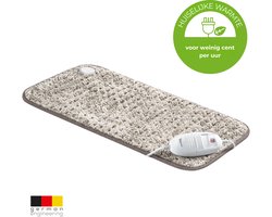Beurer HK 123 Warmtekussen Elektrisch XXL - Heating Pad - Op hele Lichaam te gebruiken - Snel Warm - Zachte, Behaaglijke Fleece - Mag in Wasmachine - Huiselijke Warmte voor Weinig Cent p/u - Nordic Taupe