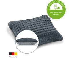 Beurer HK 48 Warmtekussen - Stijlvol, Zacht & Omkeerbaar - Snel warm, 3 Temperaturen en Automatische Uitschakeling - Cosy, Wasbare Hoes - Huiselijke Warmte voor Weinig cent p/u