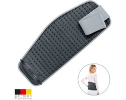 Beurer HK 60 Cosy Grey Elektrisch Warmtekussen - Warmteband - Voor Rug, Nek & Buik - 69 x 28 cm – Ergonomische Vorm – 3 Warmtestanden – Snelle Opwarming – Veiligheidsuitschakeling – Machinewasbaar – 5 Jaar Garantie: exclusief bij Bol.com