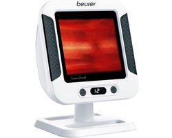 Beurer IL 60 Infraroodlamp Premium - Red light therapy voor Spieren, Gewrichten, Verkoudheid & Huidverzorging - Warmtelamp met Digitale Timer & Automatische Uitschakeling - Groot Bestralingsoppervlak (30×40 cm) - Medisch Gecertificeerd
