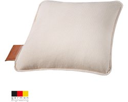 Beurer Warmtekussen - Heaty Corduroy Cashmere Creme - Draadloos Warmtekussen - Elektrisch - Oplaadbaar - 45x45 cm - Wasbare hoes – 3 Jaar Garantie
