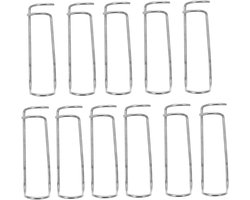 Bevestigingsklemmen - Plantensteunen Clips - Planten Verstevigen - Stevige Metaalstructuur - 11 Stuks - Zilver