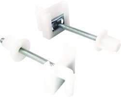 Bevestigingsset WC-Bril Vervangen - Metalen Platen, Moeren en Glijders (75 mm)