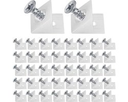 Bevestigingswiggen stabilisatoren - 100 stuks, met schroeven - voor huisreparatie en meubels - lade wiggen - hoekhouder wiggen reparatie .