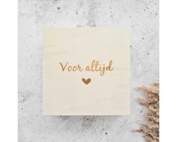 Bewaarkistje - Voor altijd - Bewaar en koester - herinneringskist - memory box