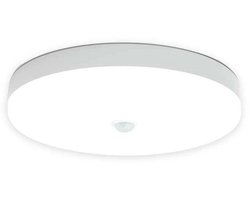 Bewegingssensor Wandlamp - Energiezuinige Buitenverlichting - Rond Led Plafond Lamp 9W IP56 - 1 - Voor Binnen Buiten Trap Hal Badkamer