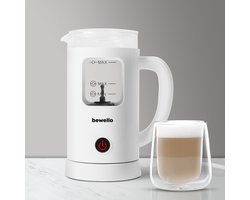 Bewello - Electrische Melkopschuimer - 400ML - 550W - 230V - Koud of Warm Schuim & Verwarmen Cacao