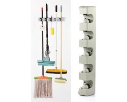 Bezem & Tuingereedschap Ophangsysteem - Wandhouder Tuin Gereedschapshouder - Tuingereedschapshouder