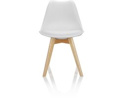 Bezoekerstoel / Kuipstoel SCANDI Kunststof wit Set van 4 hjh OFFICE