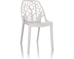 Bezoekerstoel / Schelp stoel ARTIFO TRI Kunststof wit hjh OFFICE