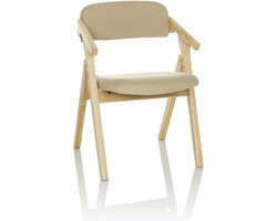 Bezoekerstoel / Vouwstoel SCANDIO Stof beige hjh OFFICE