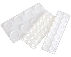 BGS TECHNIC rubberen apparaatvoetjes, 3 maten, 46-delig