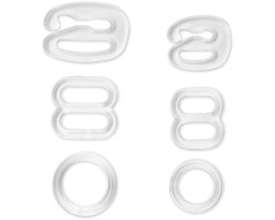 BH-accessoires kunststof 6 + 8 mm transparant gesorteerd - Lingerie accessoires - Prym