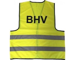 BHV vest - BHV hesje - Geel met op druk BHV - Mexxo