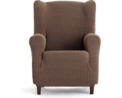 Bi-elastische overtrek voor oorfauteuil - bruin - ademend