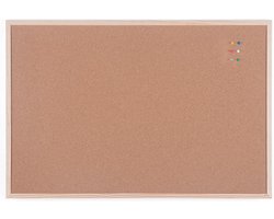 Bi-Office kurkbord met houten kader, ft 60 x 90 cm