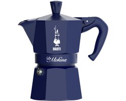 Bialetti 0005411 handmatig koffiezetapparaat Moka Express 40ml (1 kops) Blauw