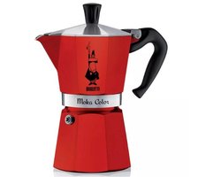 Bialetti Moka Express - Percolator - 3 kops - Aluminium - Rood