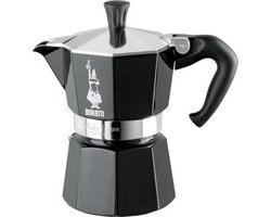 Bialetti Moka Express - Percolator - 3 kops - Aluminium - Zwart
