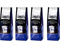 Bialetti Moka Intenso gemalen koffie - 4 x 250 gram