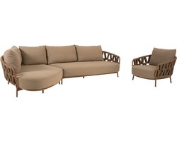 Biarritz chaise longue loungeset 3 delig amber 4 Seasons Outdoor