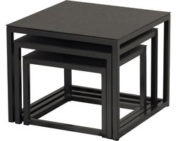 Biarritz Sqr Coffee tafel Set 3 tafeltjes Hartman
