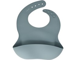 BIB (NAVY BLUE) | SLABBER MET OPVANGBAKJE|BPAVRIJ|AFWASBAAR|FTALAATVRIJ|SILICONEN |VERSTELBAAR |BABY | PEUTER